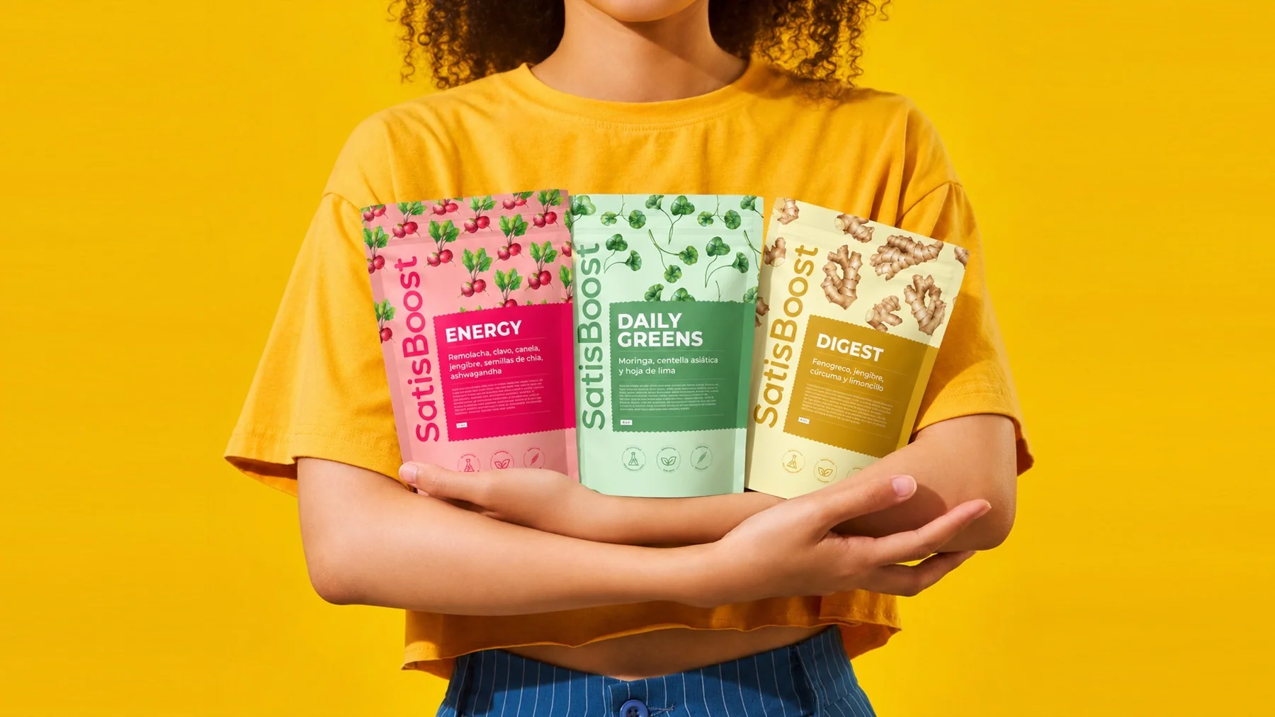 Satislent — sistema de packaging para nutrición deportiva